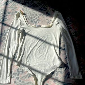White Long Sleeve Body Suit